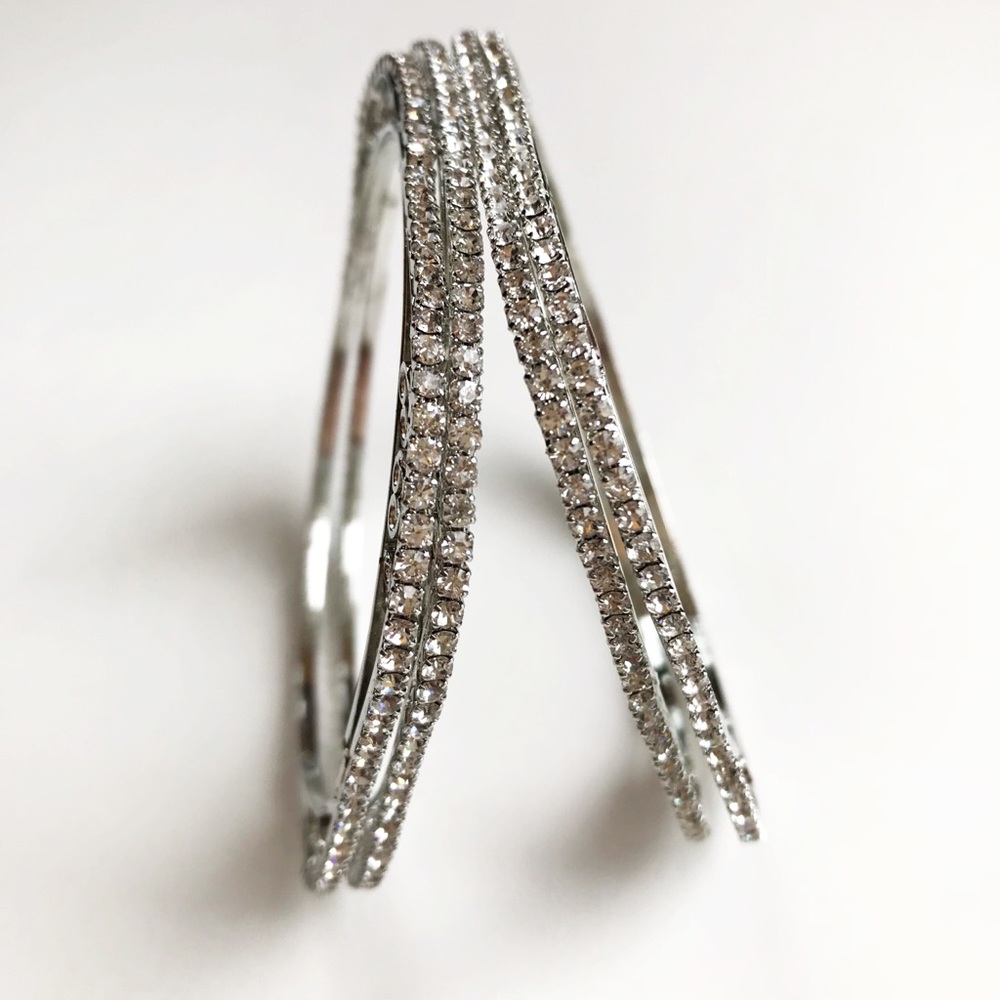 Classy stone bangle set _ stackable - Picture 8 of 8